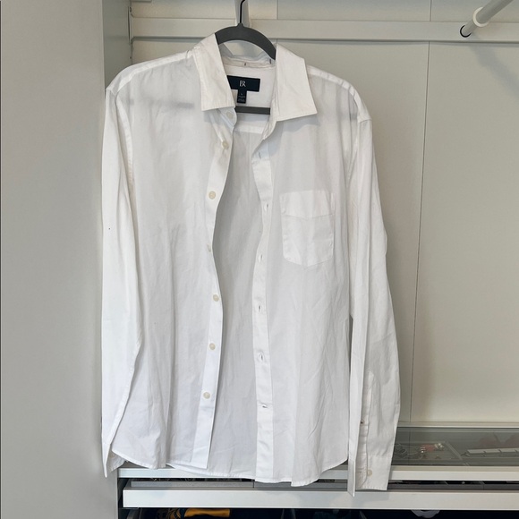 Banana Republic Other - Banana Republic Mens White Button Down Shirt Size L Standard Fit Cotton